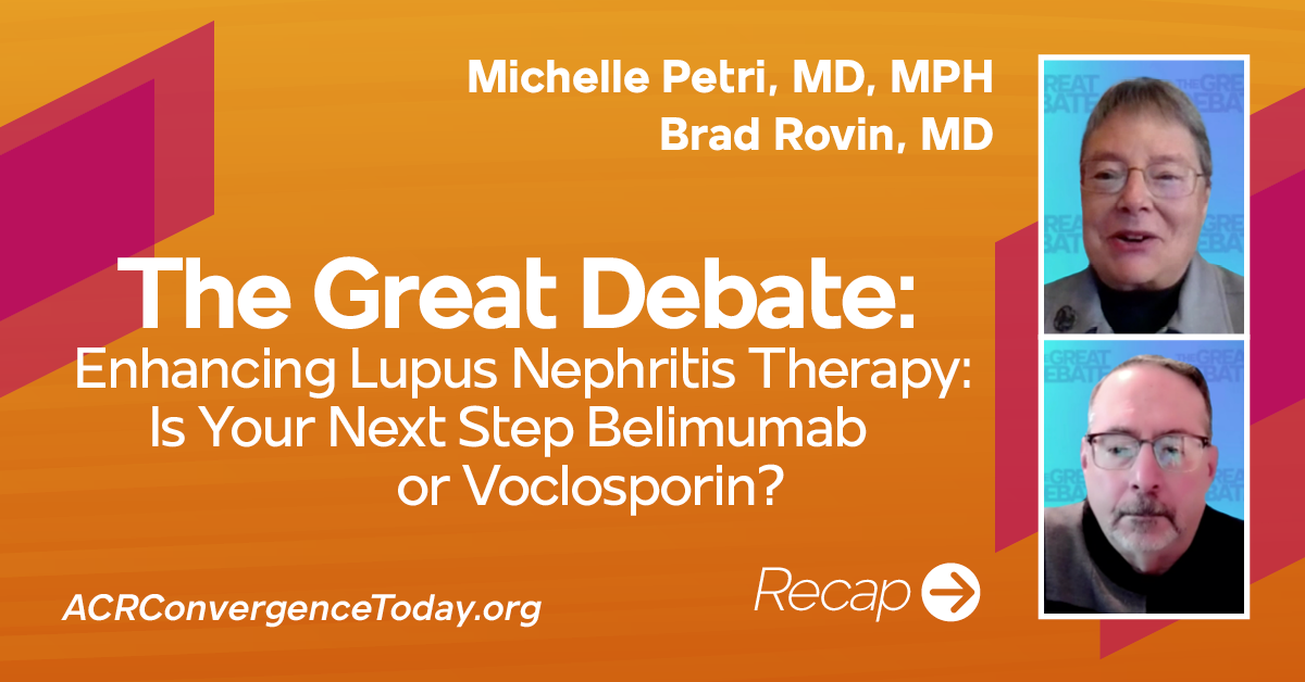 The Great Debate: Enhance lupus nephritis therapy with belimumab or ...