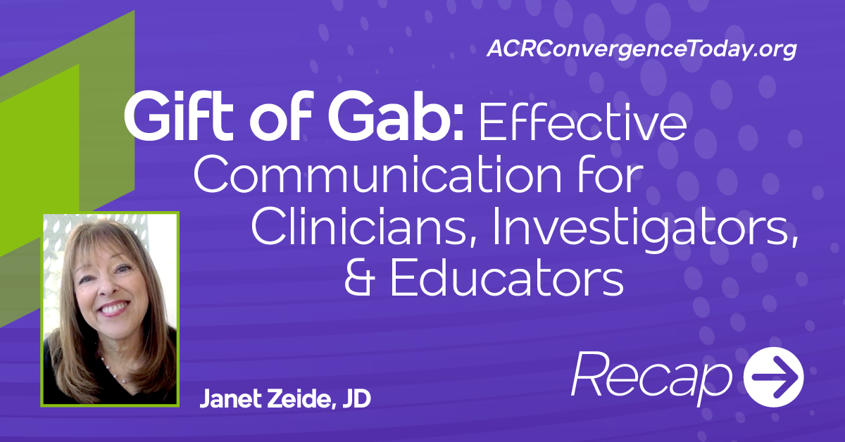 Effective communication begins with RHEUM ACR Convergence Today